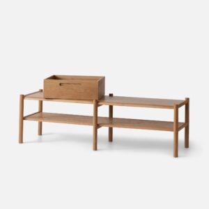 Open Nora Oak Storage Bench::oak::hover in zoom modal