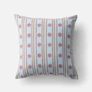 Open Tempo Blockprint Pillow::light blue::main in zoom modal