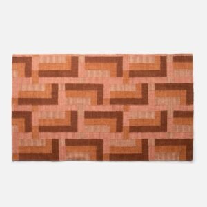 Open Canyon Wool Flatweave Rug::paprika::main in zoom modal